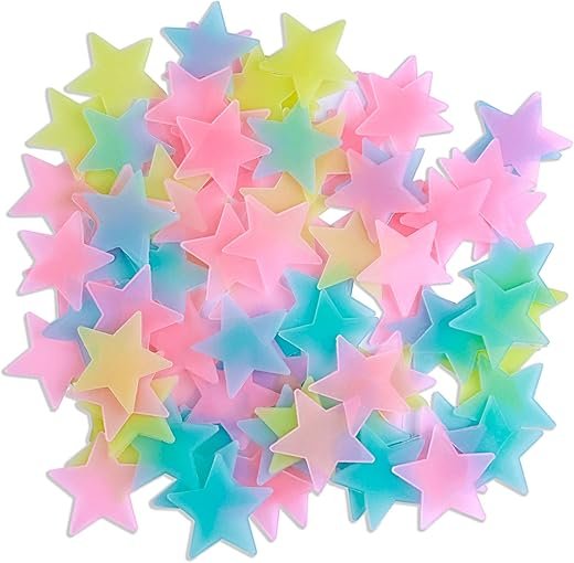 100 Pcs Glow in the Dark Star Wall Stickers