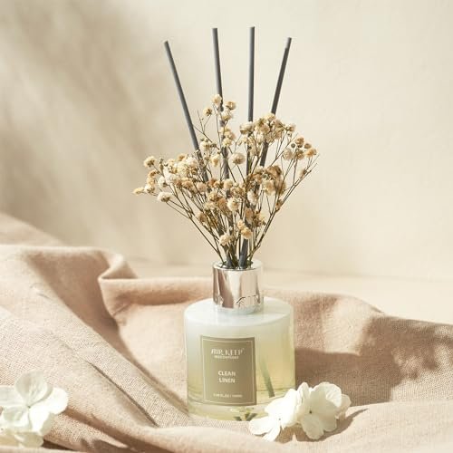 Airkeep Clean Linen Reed Diffuser Set - Fresh Home Aroma