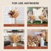 Boho Fall Decor: Fluffy Orange Pampas Grass Bouquet