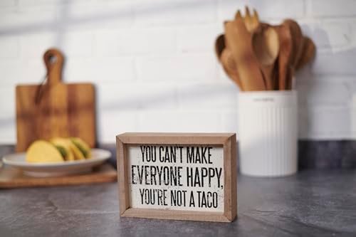 Charming 5x7 Wooden Sign: Not A Taco Decor