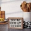 Charming 5x7 Wooden Sign: Not A Taco Decor