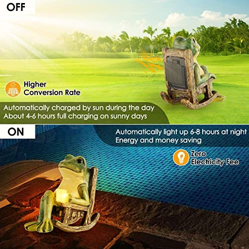Charming Solar Frog Statue for Garden Décor & Gifts
