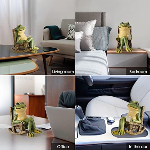Charming Solar Frog Statue for Garden Décor & Gifts