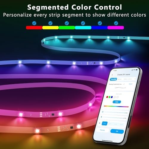 DAYBETTER RGB Smart IC LED Strip Lights - Color Changing Magic