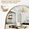 Elegant Gold Arched Full Length Mirror for Any Room