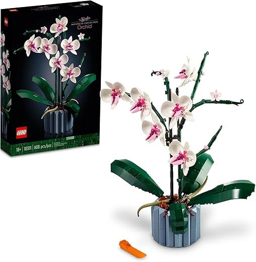 LEGO Icons Orchid: Elegant Home Décor Building Set