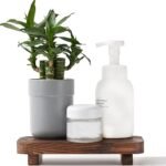 Natural Wood Risers for Versatile Home Decor & Storage