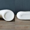 Nordic White Ceramic Donut Vases - Set of 2