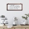 Rustic Farmhouse Wall Sign: Cherished Prayer Reminder