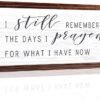 Rustic Farmhouse Wall Sign: Cherished Prayer Reminder