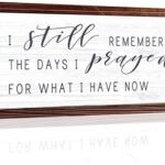 Rustic Farmhouse Wall Sign: Cherished Prayer Reminder