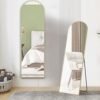 Sweetcrispy Arched Full Length Mirror - Modern Gold Frame