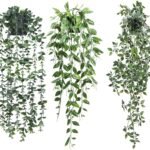 TOTOGA 3-Pack Eco-Friendly Fake Hanging Plants for Home Decor