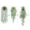 TOTOGA 3-Pack Eco-Friendly Fake Hanging Plants for Home Decor